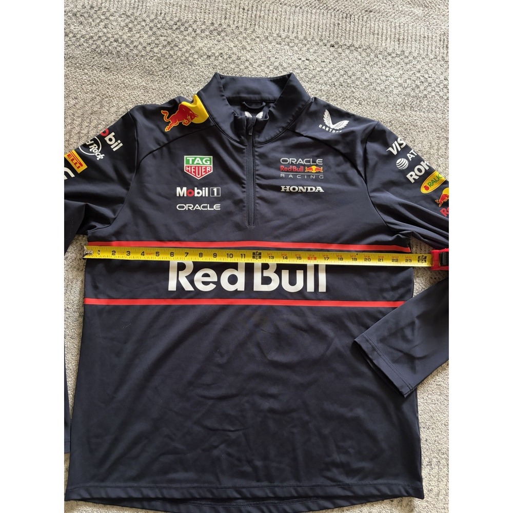 Oracle Red Bull Racing Formula 1 Quarter Zip Midlayer Pullover Iconic XL